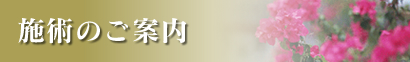 施術のご案内